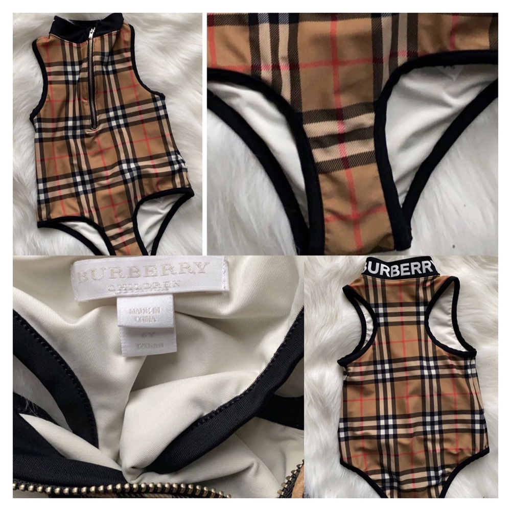❤️Sold on Mercari❤️ Burberry Swimsuit Size 6Y